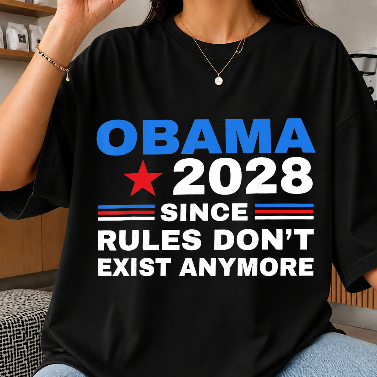 Obama 2028 Since Rules Don't Exist Anymore PNG