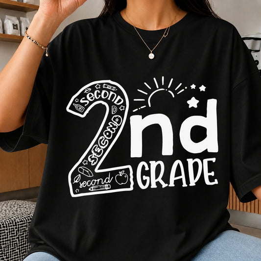 2nd Grade School SVG, Second Grade Cricut Cut File