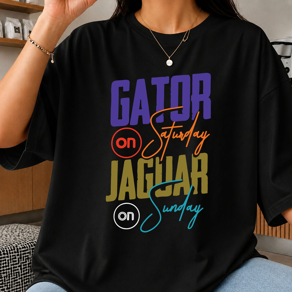 Gator On Saturday Jaguar On Sunday Football Fan PNG