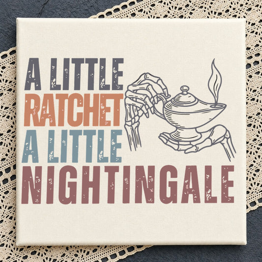 A Little Ratchet A Little Nightingale, Skeleton Hand Oil Lamp