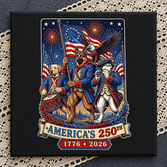 America's 250th Anniversary Dog PNG, Patriotic Dogs PNG, 4th Of July PNG
