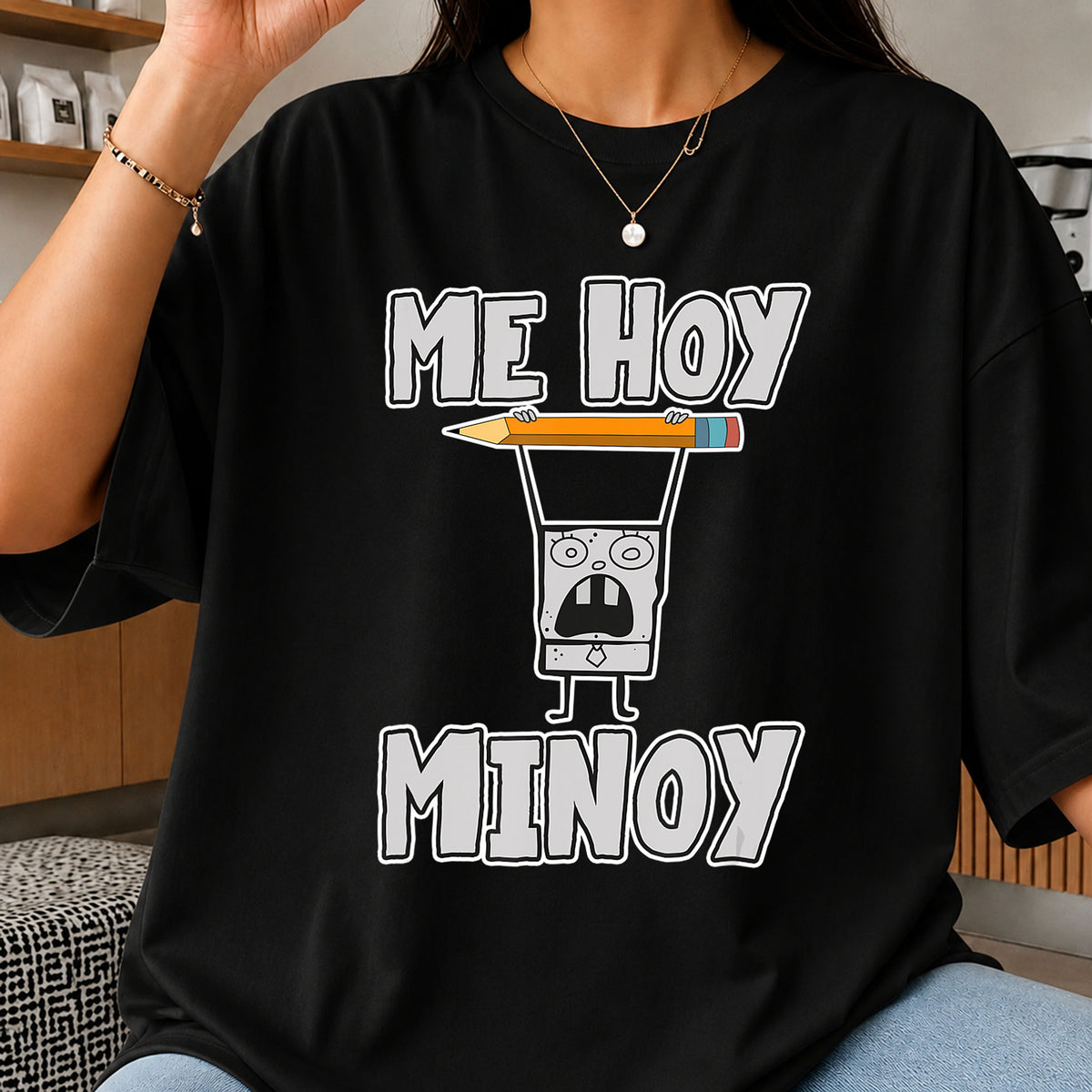 Me Hoy Minoy Pencil Cartoon Funny Meme Quote PNG