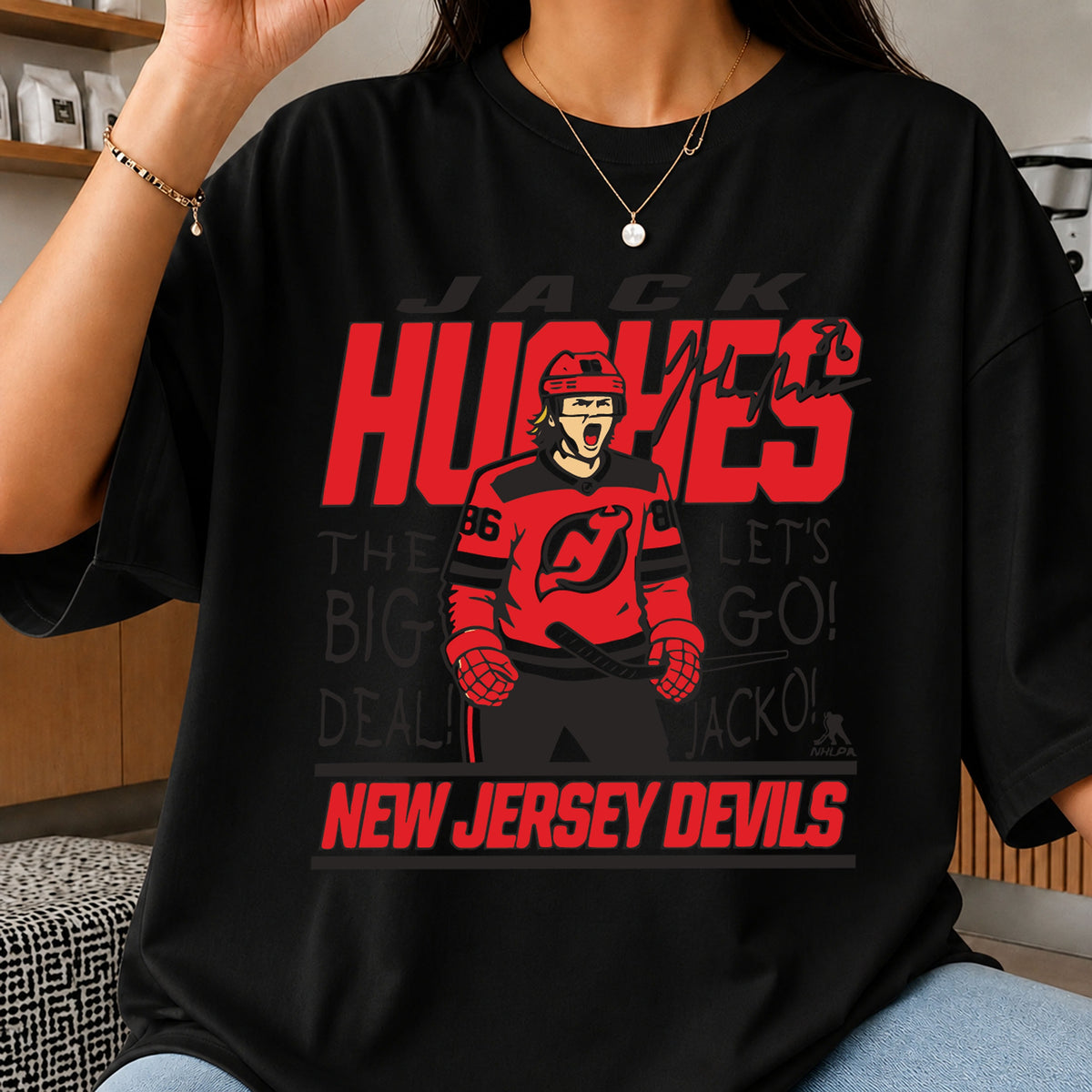 Jack Hughes New Jersey Devils SVG, Hockey Player Cricut File