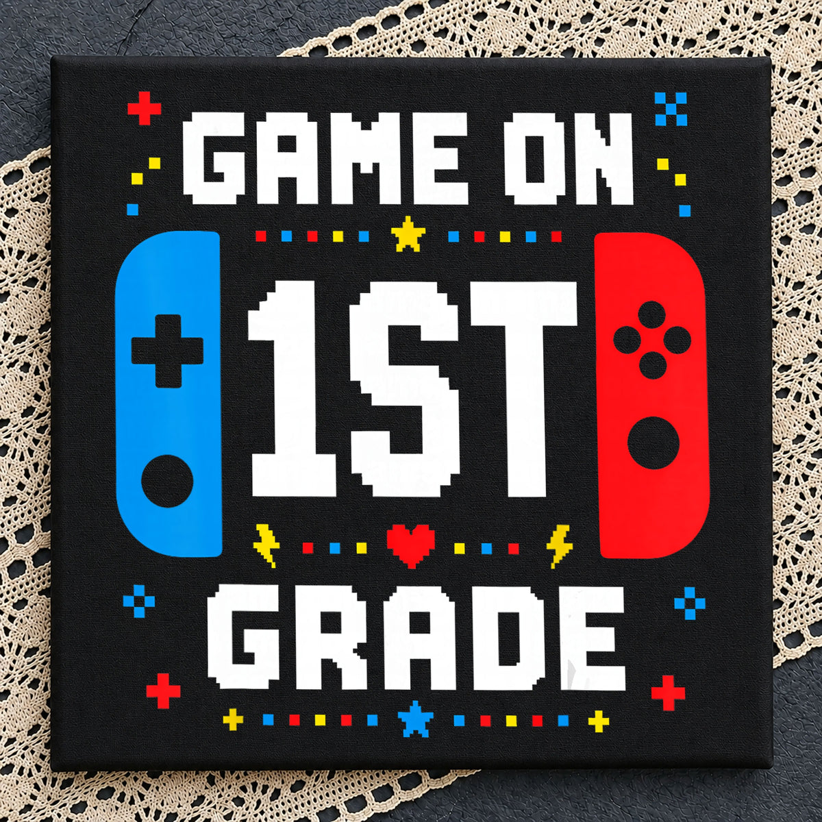 Game On 1st Grade PNG, Back To School Gamer PNG, First Grade PNG
