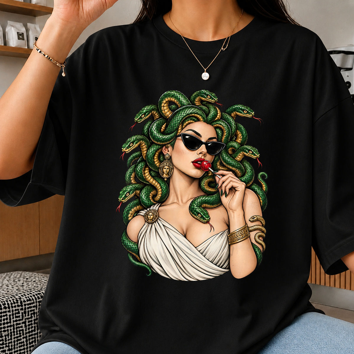 Medusa Goddess Snake Hair Sunglasses PNG, Craft File Design