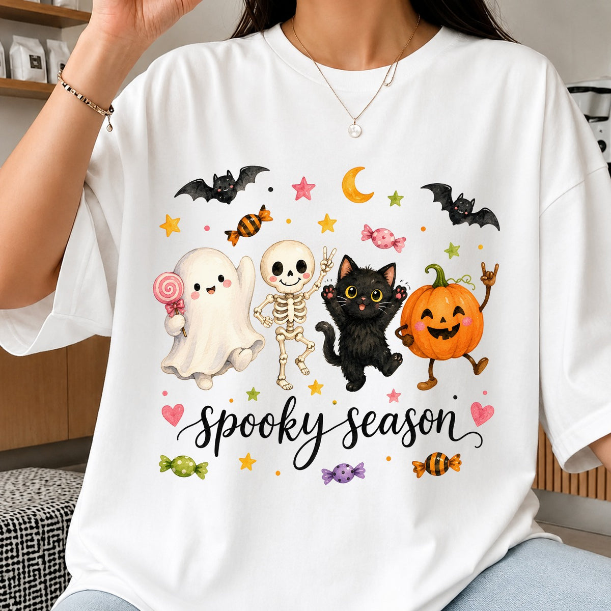 Spooky Season Ghost & Pumpkin Halloween PNG | SvgBundleHub