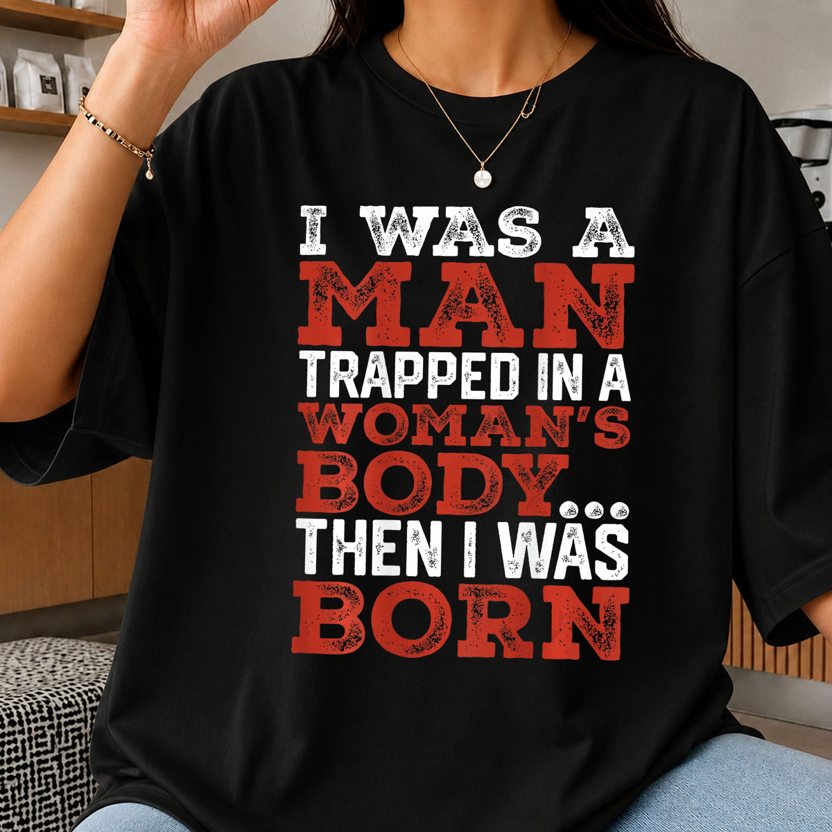 I Was Born Funny Saying PNG, Sarcastic Quote PNG, Humor Shirt Design PNG