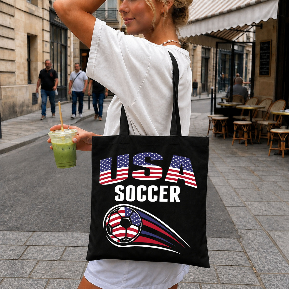 USA Soccer American Flag Soccer Ball Patriotic PNG