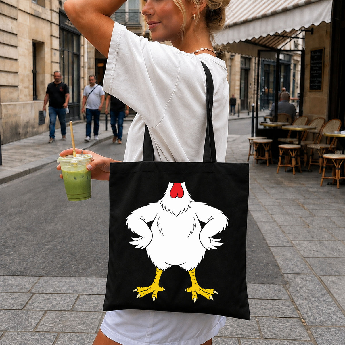 Funny Chicken Hands On Hips Sassy Farm Bird PNG