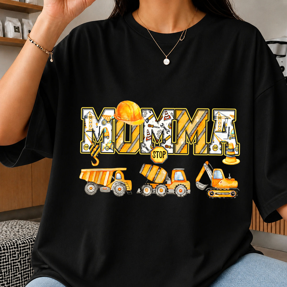 Construction Momma PNG, Dump Truck Mom PNG, Mother's Day PNG