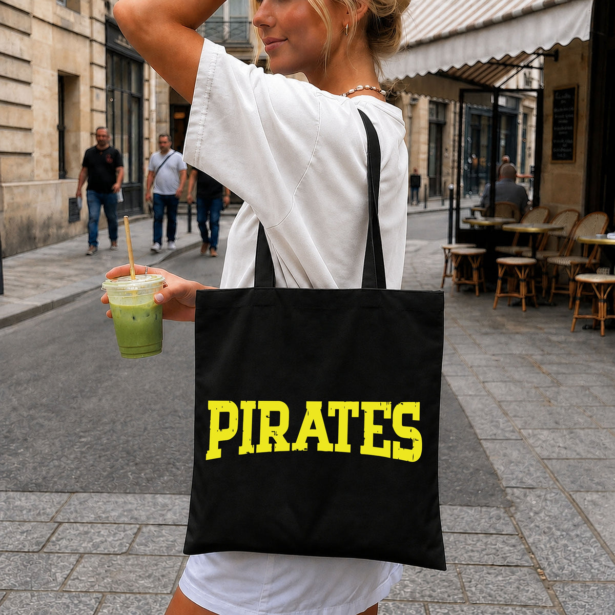 Pirates Distressed Bold Text SVG, Concert Clipart Design v3