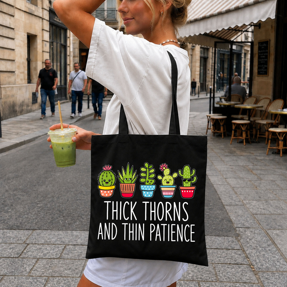 Thick Thorns And Thin Patience Cactus Sublimation PNG