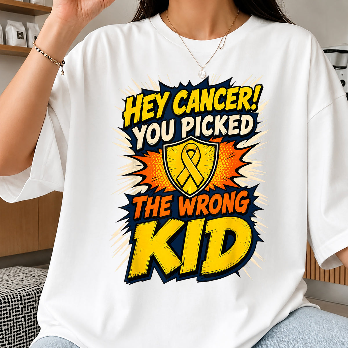Hey Cancer You Picked The Wrong Kid PNG, Childhood Cancer PNG