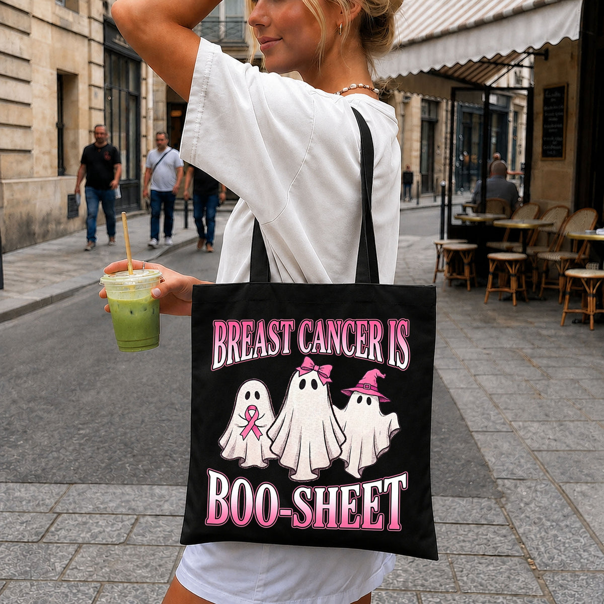 Breast Cancer Is Boo-Sheet Ghost Halloween PNG