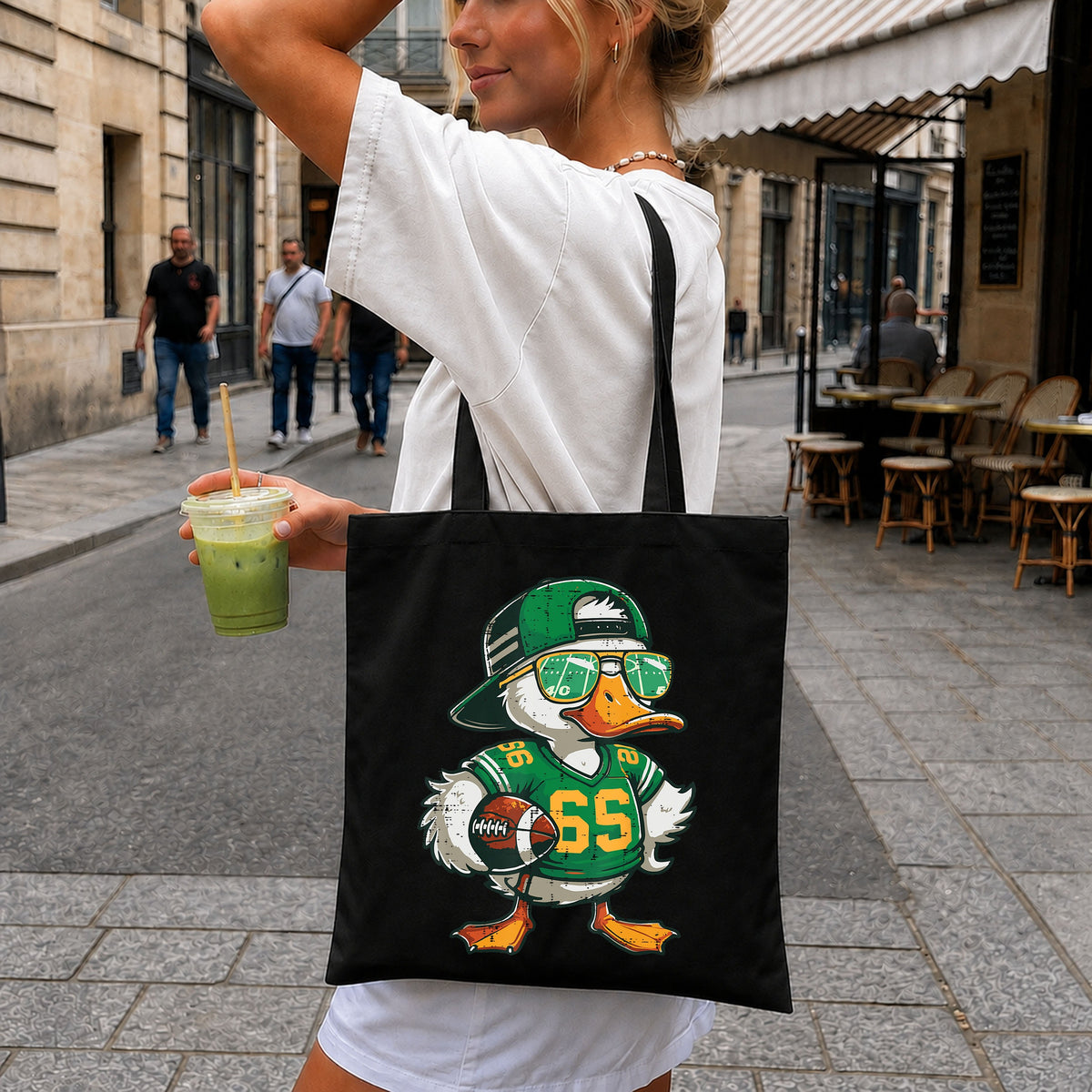 Cool Duck Football Player Sunglasses Sports Fan PNG