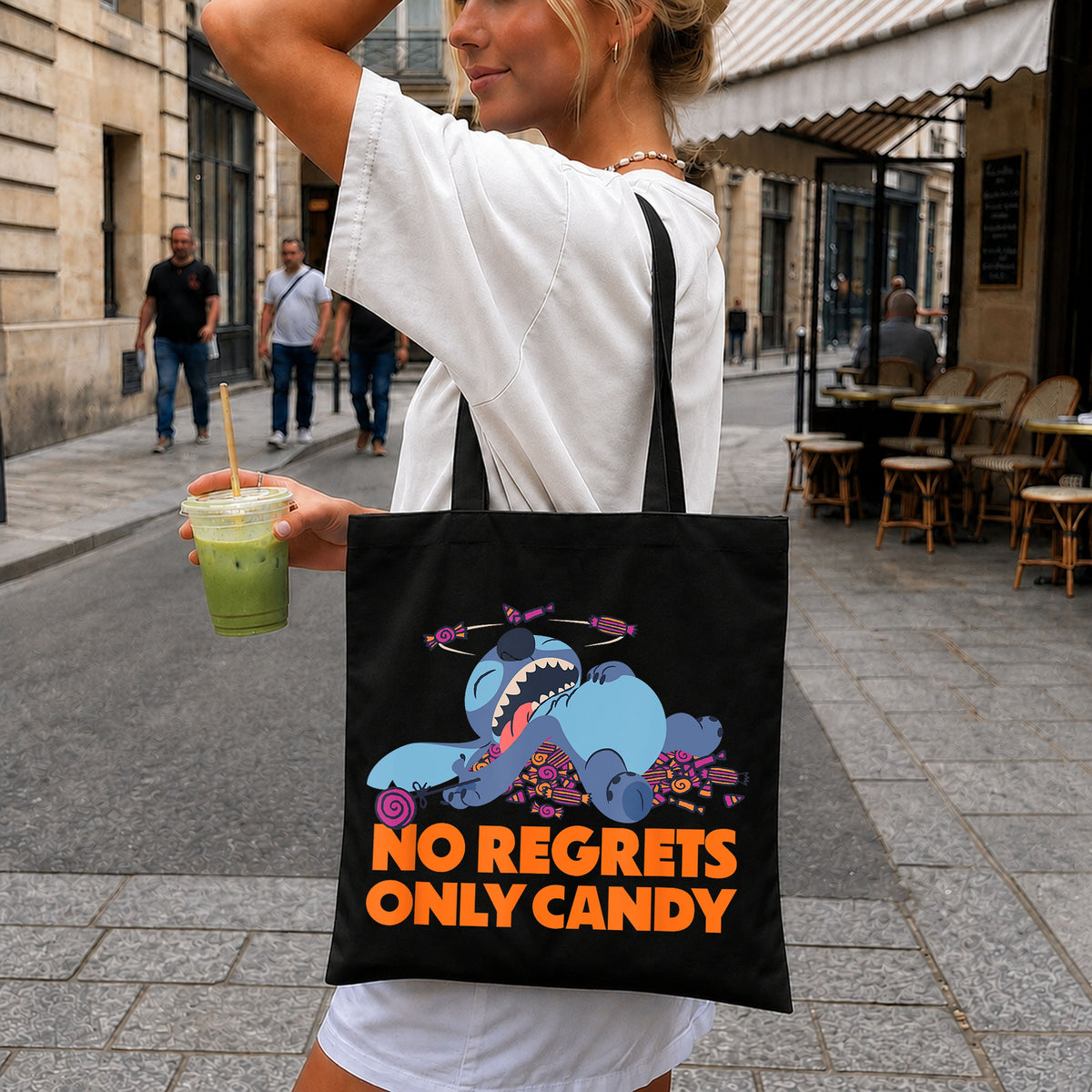 Stitch No Regrets Only Candy Halloween Clipart PNG