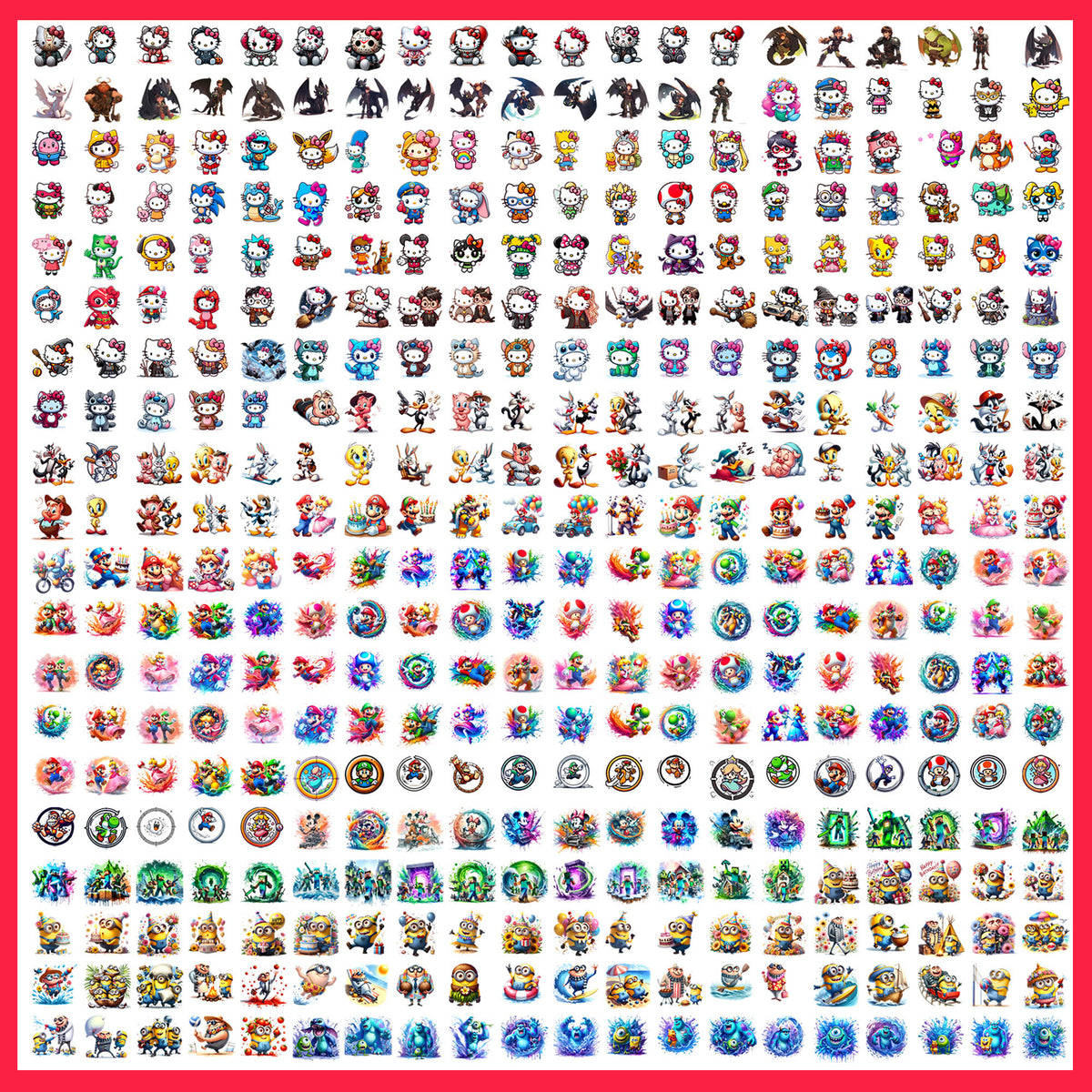 Cartoon 2025 Mega Bundle PNG | SvgBundleHub