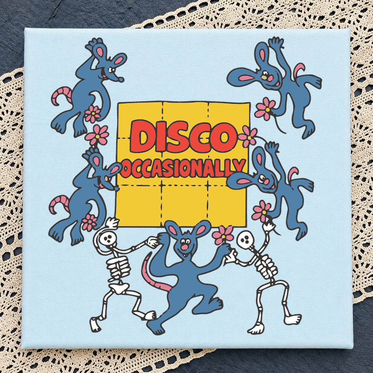 Disco Occasionally Dancing Skeletons SVG, Craft File Design