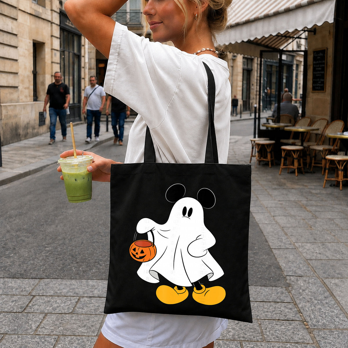 Mickey Mouse Ghost Halloween Trick Or Treat PNG