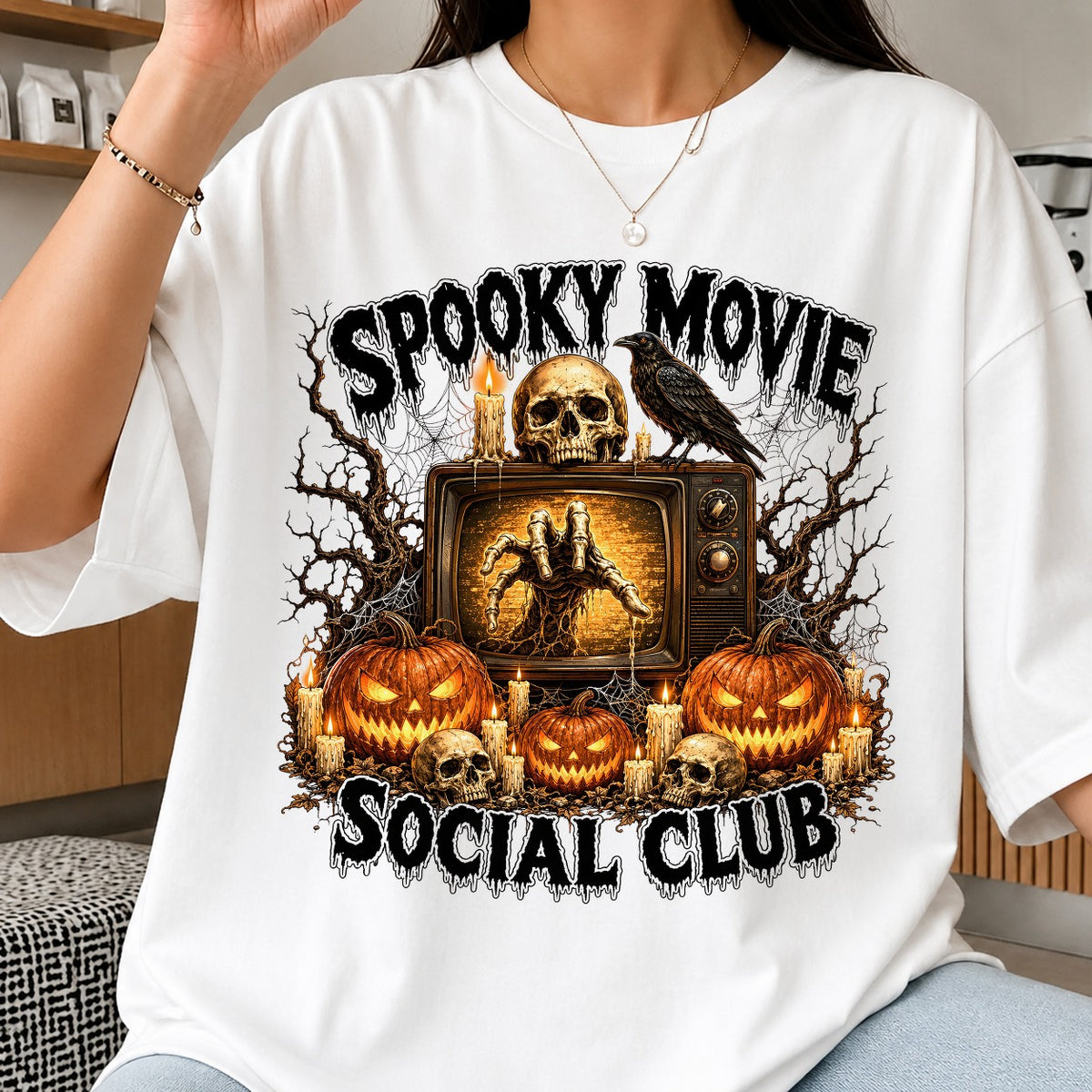 Spooky Movie Social Club Halloween PNG | SvgBundleHub