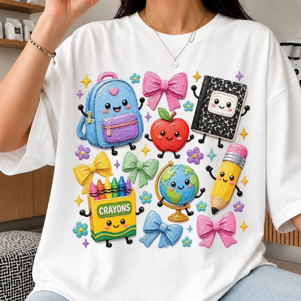 Cute Back to School Supplies PNG | SvgBundleHub