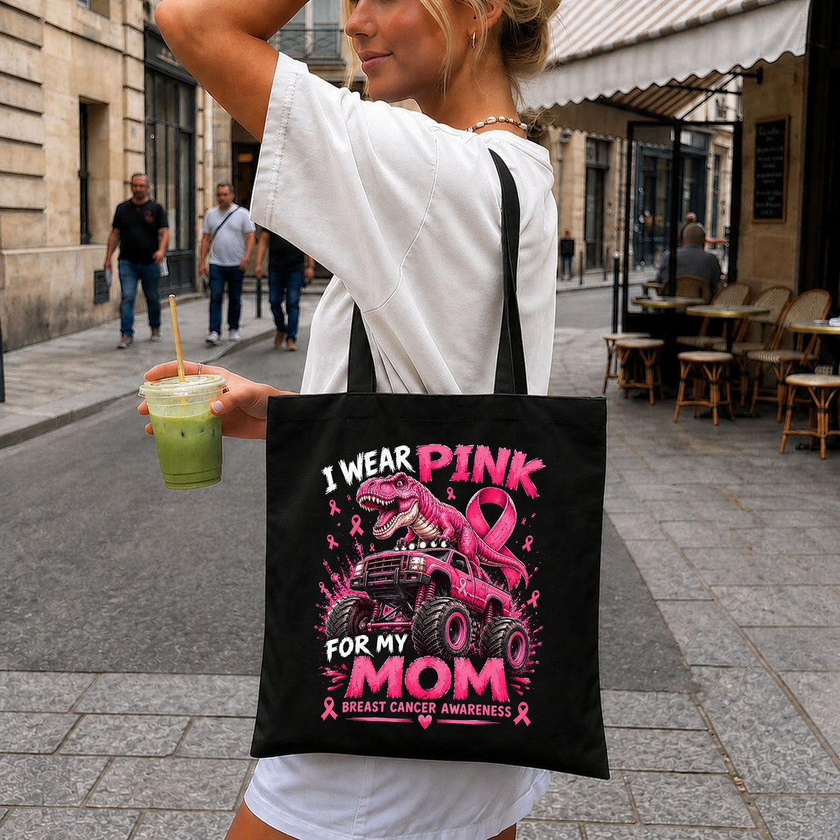 I Wear Pink For My Mom Breast Cancer Awareness PNG