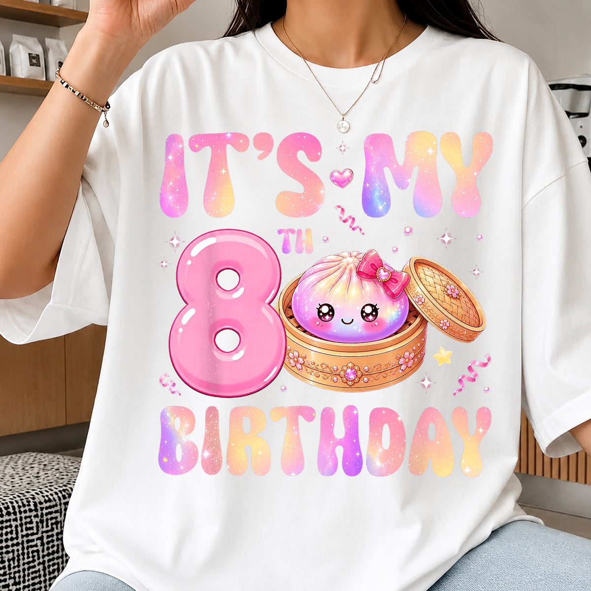 Its My 8th Birthday Dumpling PNG, Cute Kawaii, Birthday PNG