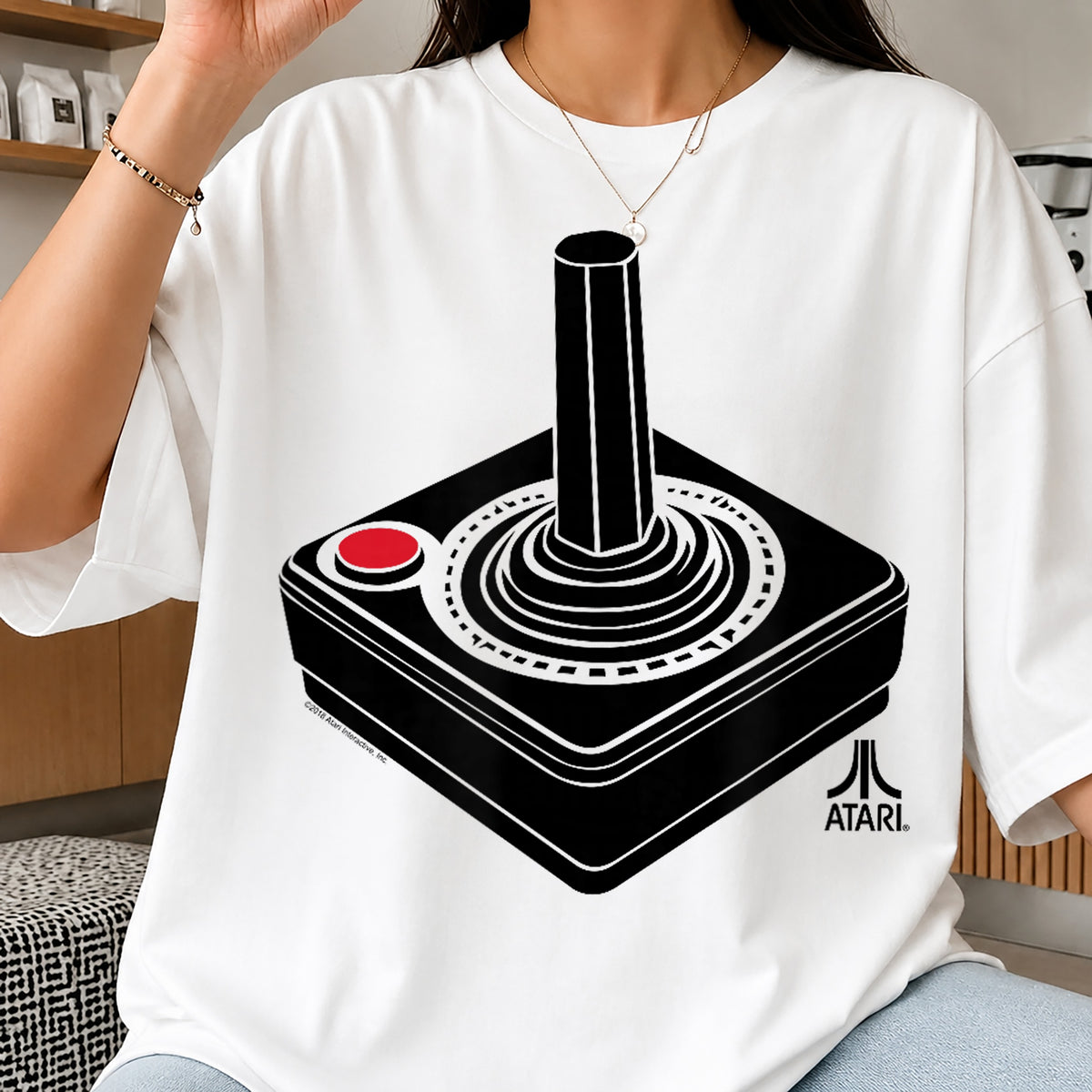 Atari Joystick Retro Gaming PNG, Vintage Arcade Controller, Gamer PNG
