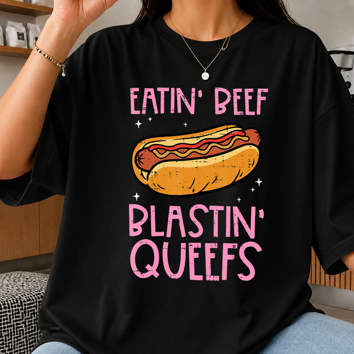Eatin Beef Blastin Queefs PNG, Funny Hot Dog PNG, Humor PNG