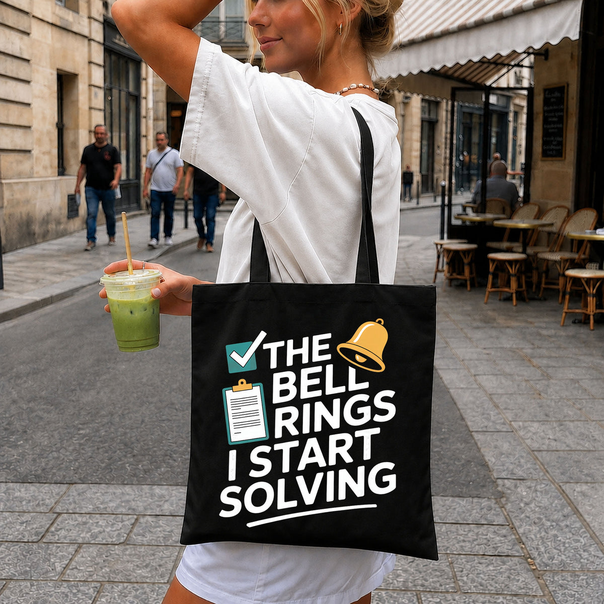 The Bell Rings I Start Solving PNG, Math Teacher Clipart