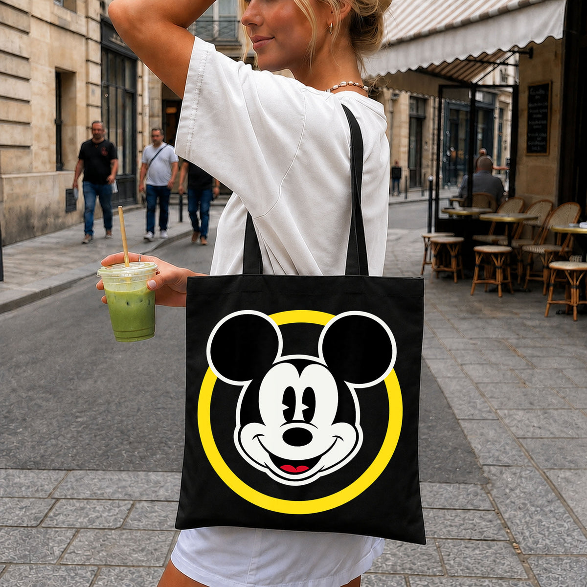 Mickey Mouse Smiling Face Classic Disney Clipart PNG