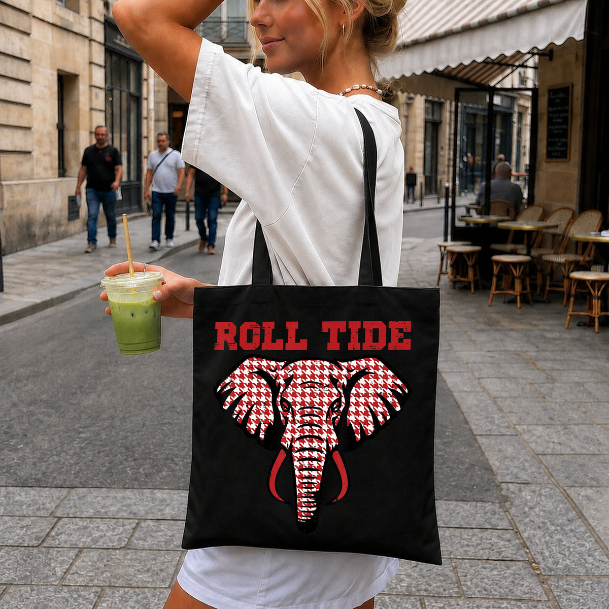 Roll Tide Houndstooth Elephant Alabama Football PNG