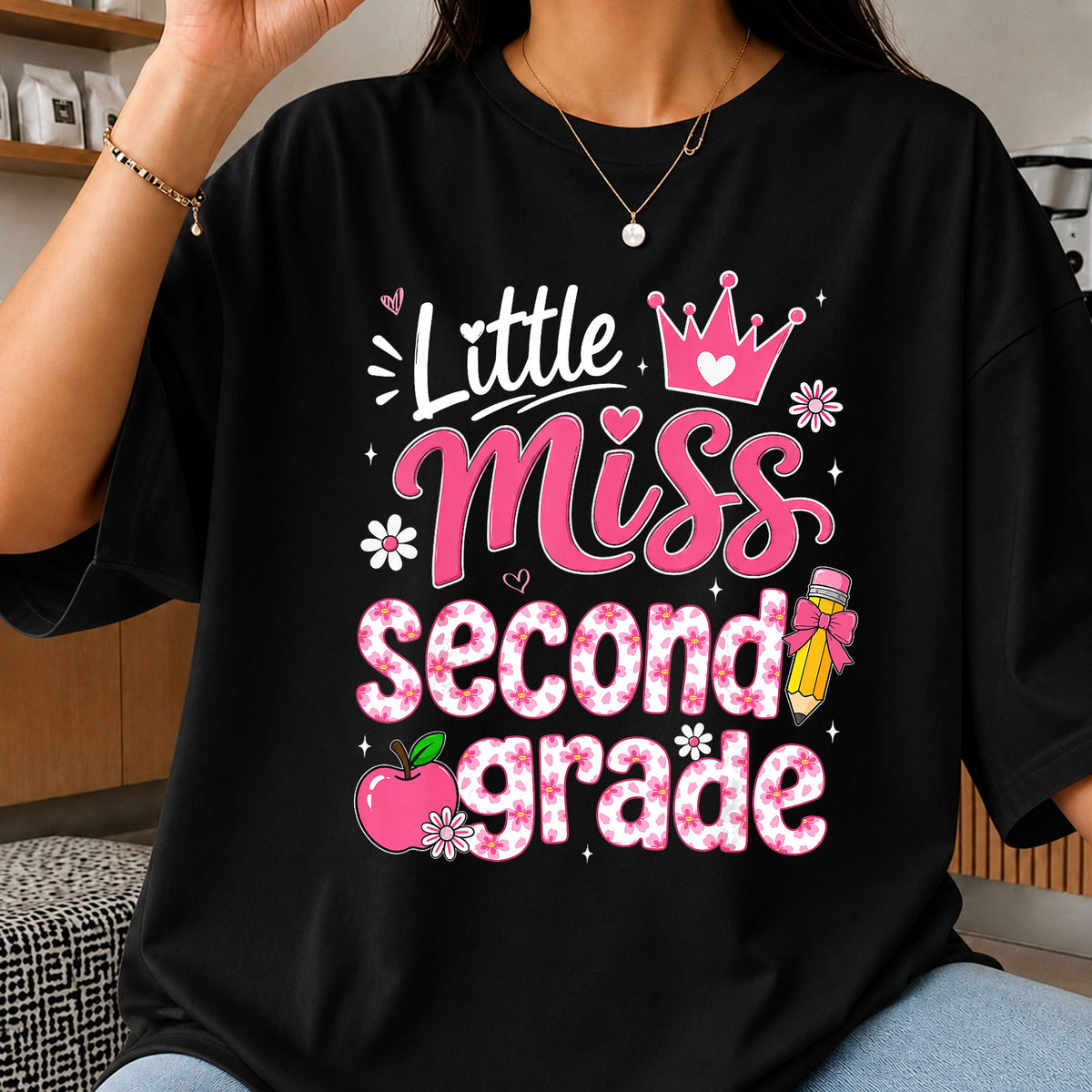 Little Miss Second Grade PNG, Back To School PNG, Teacher PNG