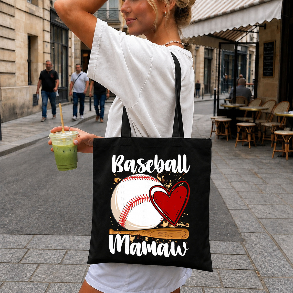 Baseball Mamaw Heart Bat Sports Mom Grandma PNG