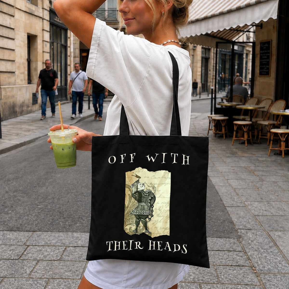 Off With Their Heads Queen Of Hearts Vintage PNG