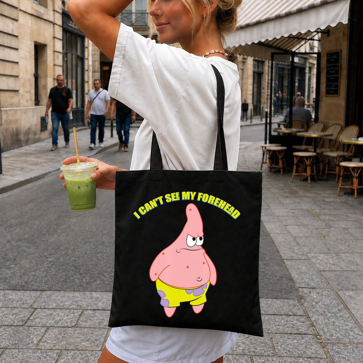 Patrick Star I Can't See My Forehead Meme Clipart PNG