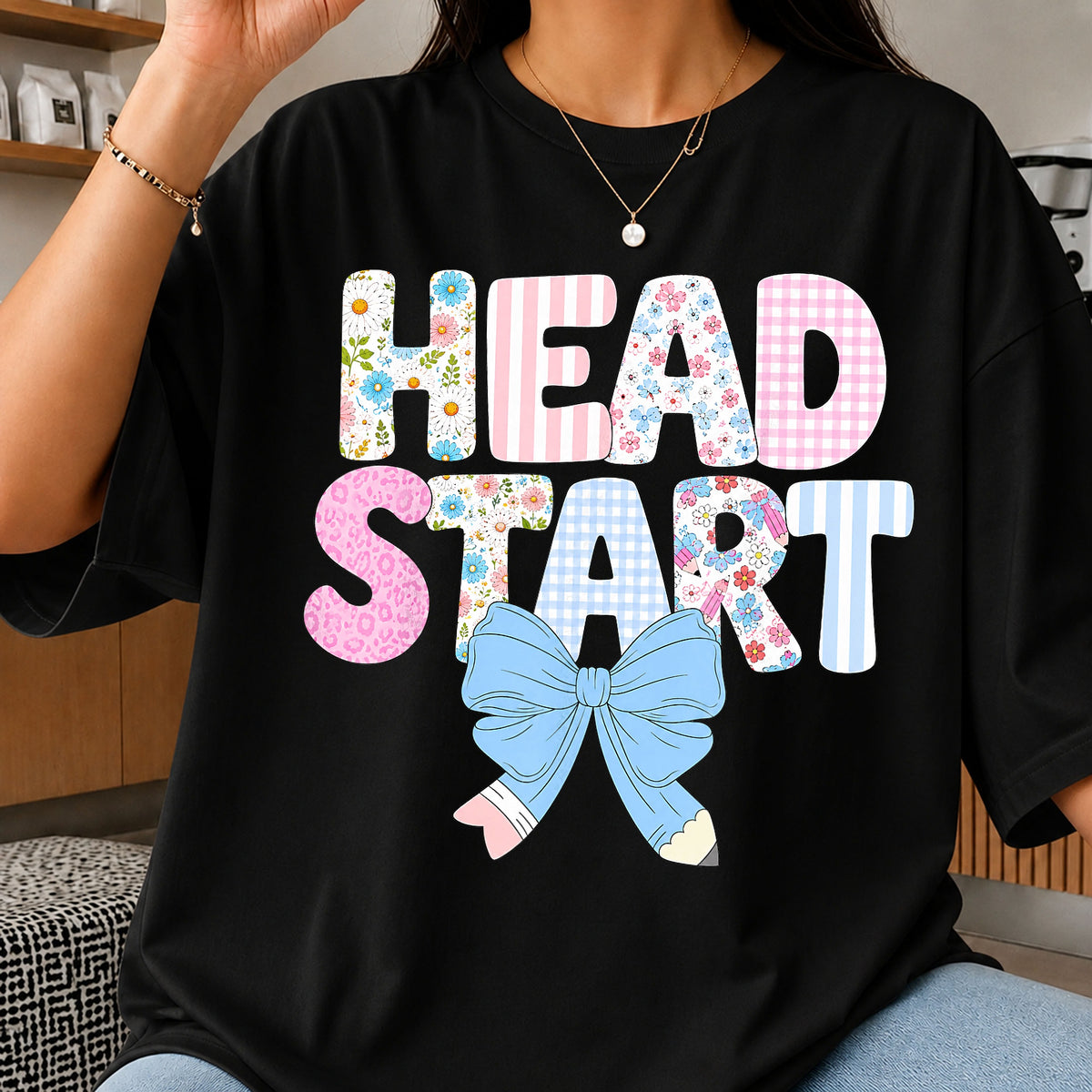 Head Start PNG, Back To School Teacher PNG, Coquette Bow PNG