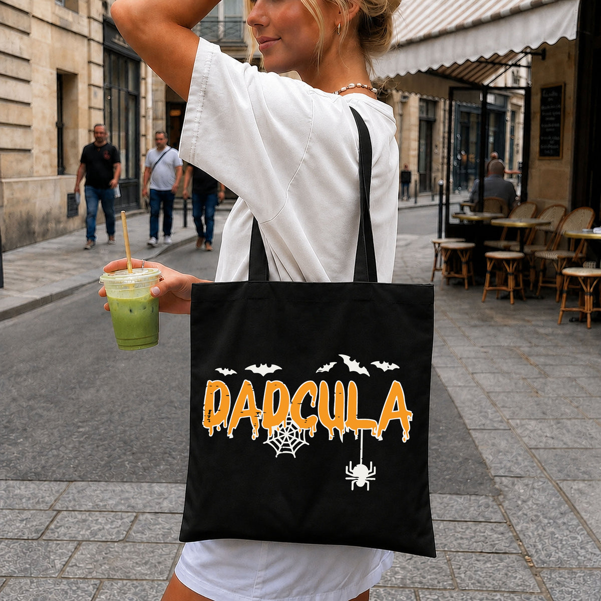 Dadcula Dripping Bats Spider Web Halloween PNG