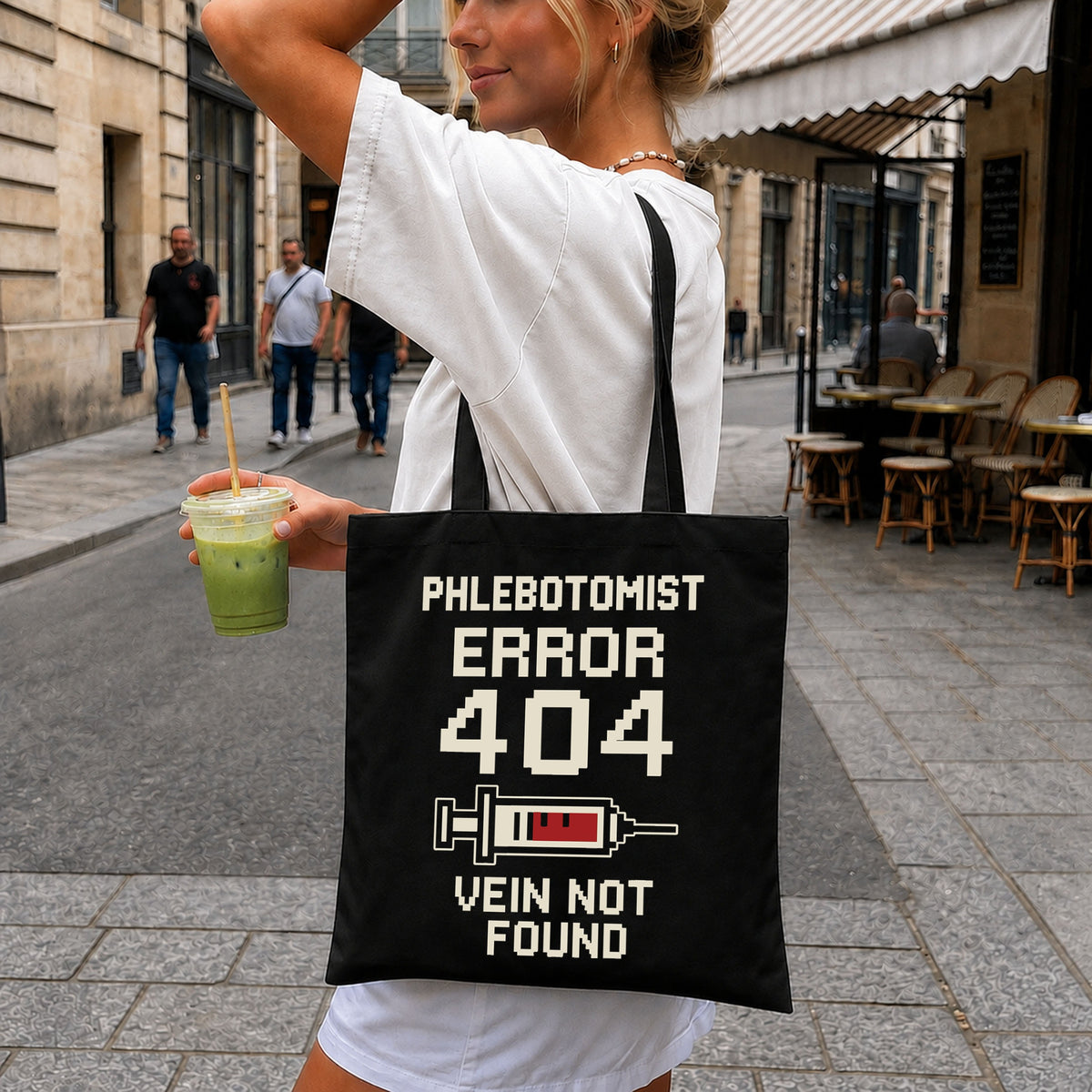 Phlebotomist Error 404 Vein Not Found Clipart SVG