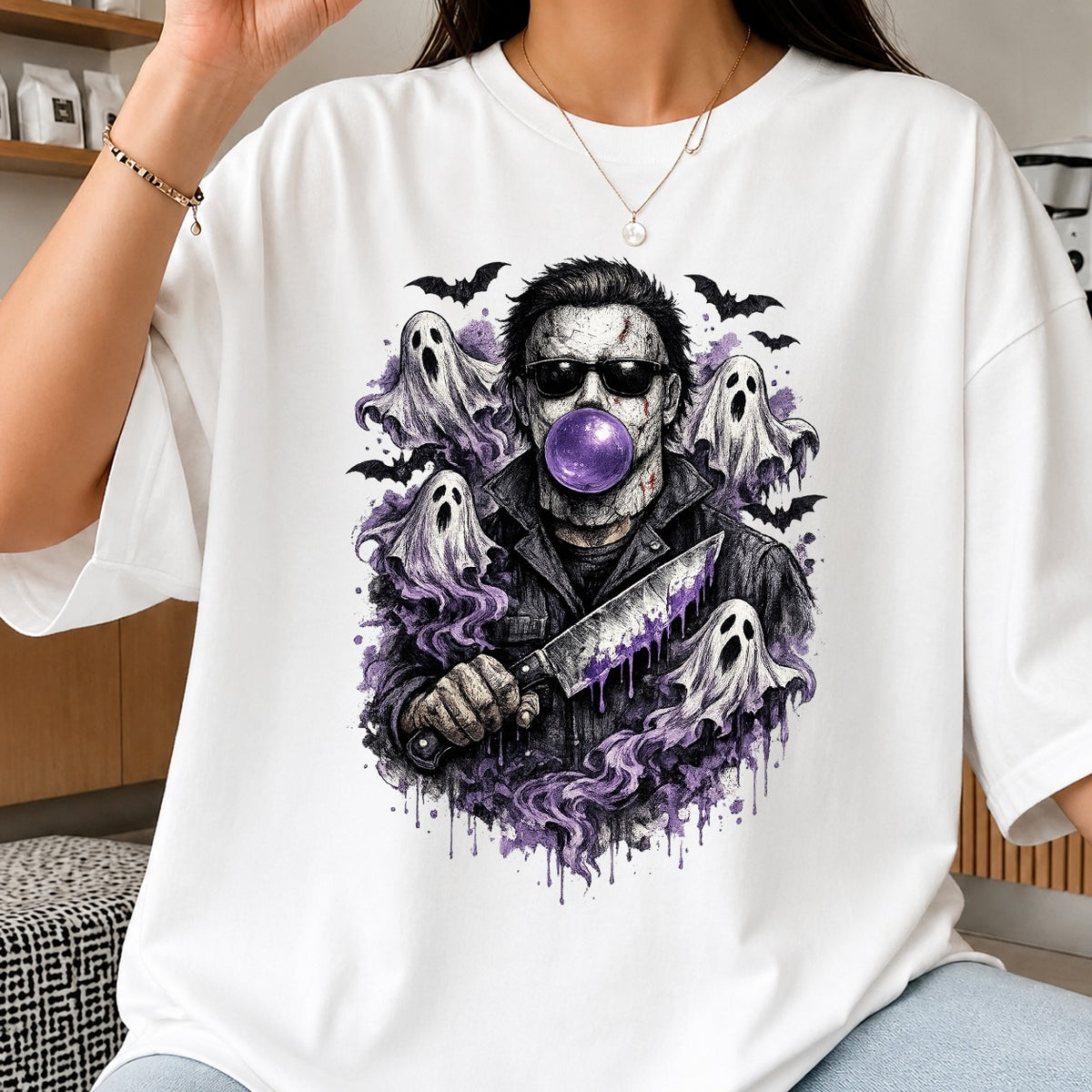Horror Killer Bubble Gum Halloween PNG | SvgBundleHub