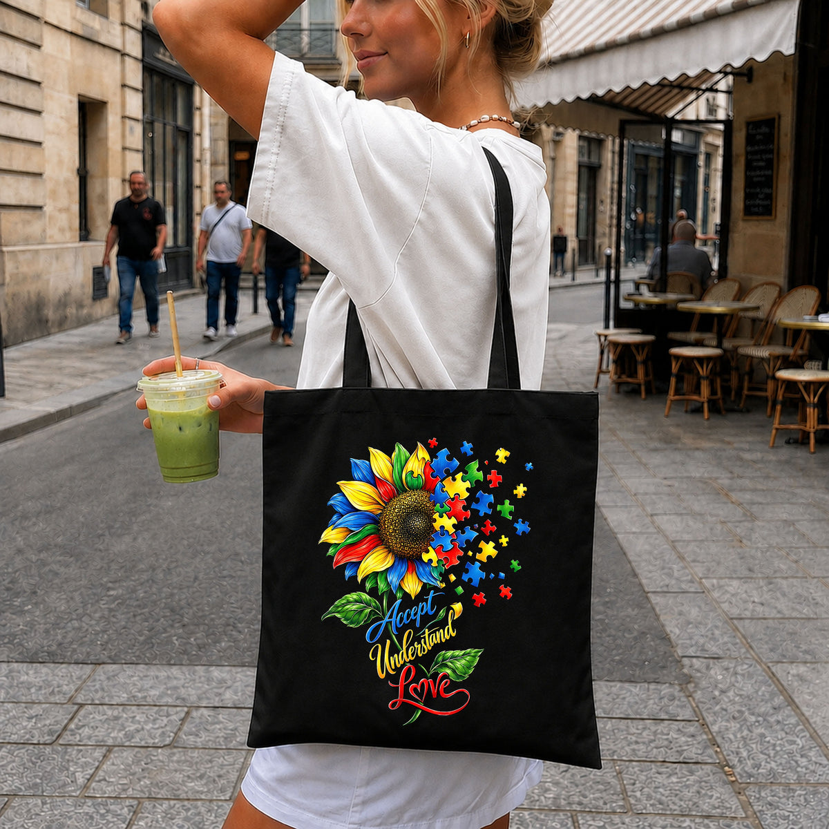 Autism Sunflower Accept Understand Love Sublimation PNG