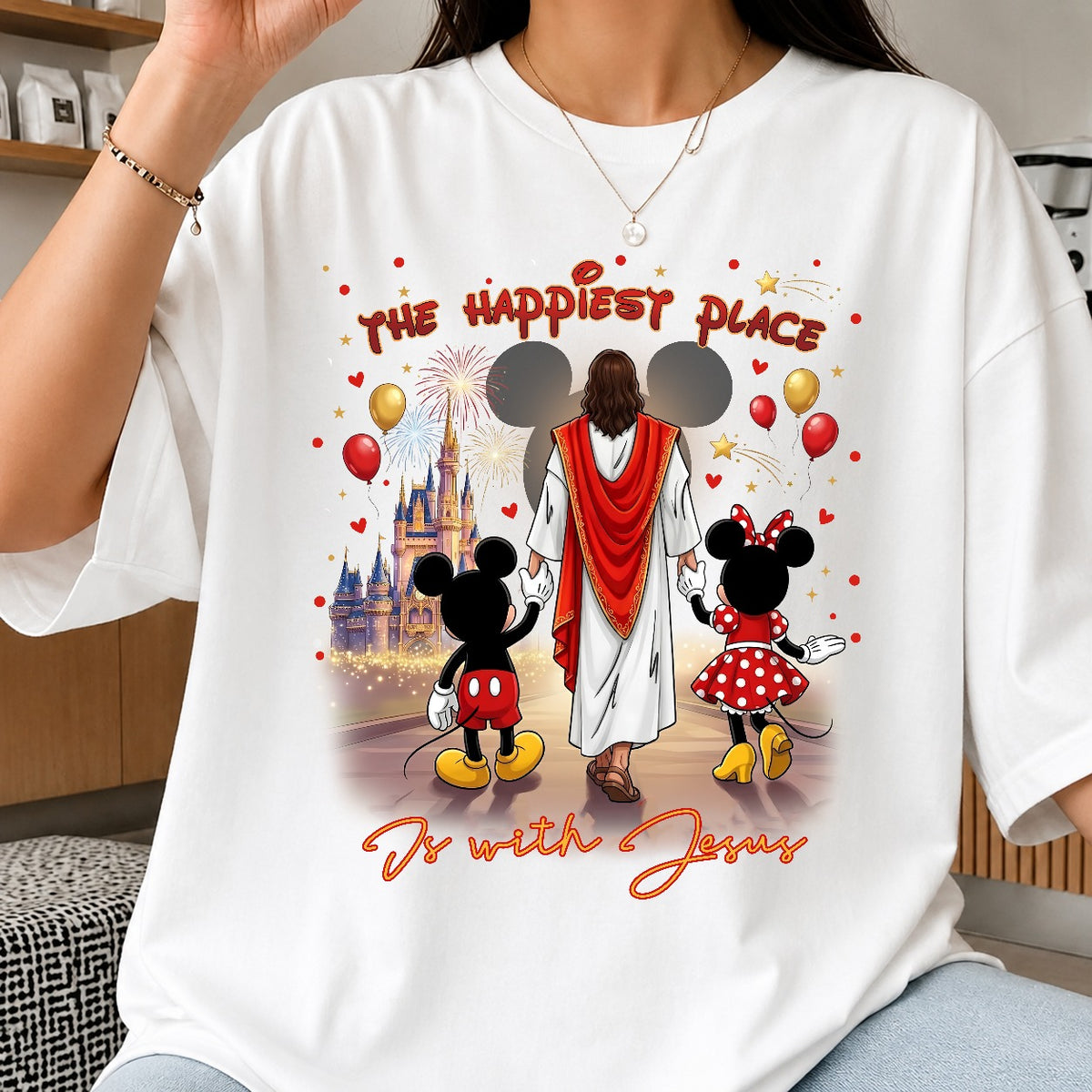 The Happiest Place Is With Jesus PNG | SvgBundleHub