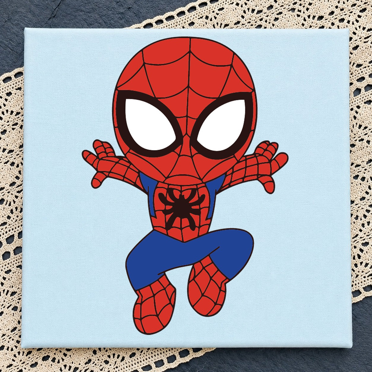 Chibi Spider-Man Superhero SVG, Marvel Cricut Clipart