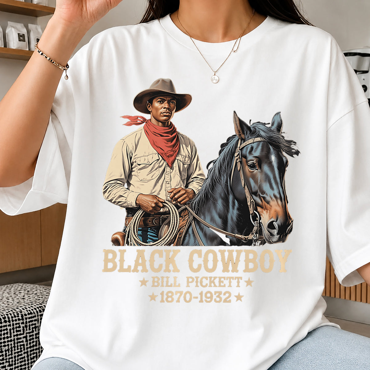 Black Cowboy Bill Pickett PNG, Western Cowboy PNG, Black History PNG