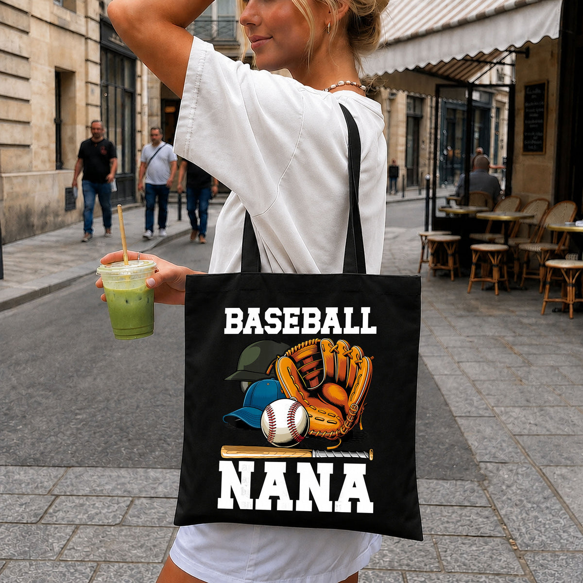 Baseball Nana PNG, Sports Grandma Glove Bat Clipart