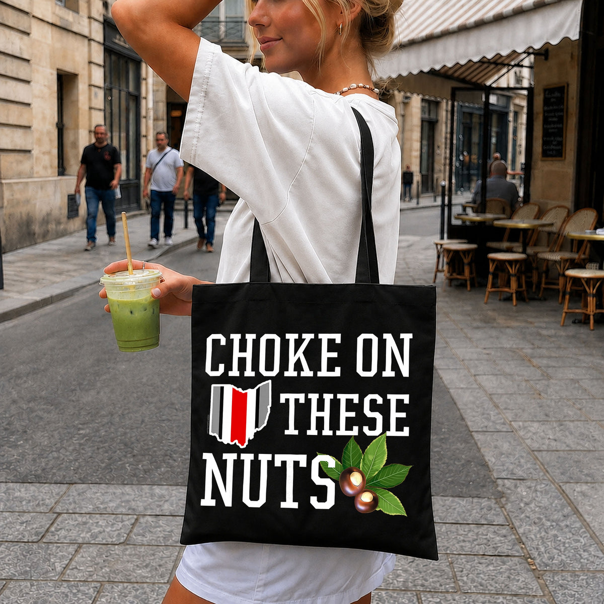 Choke On These Nuts Ohio State Buckeyes Funny PNG