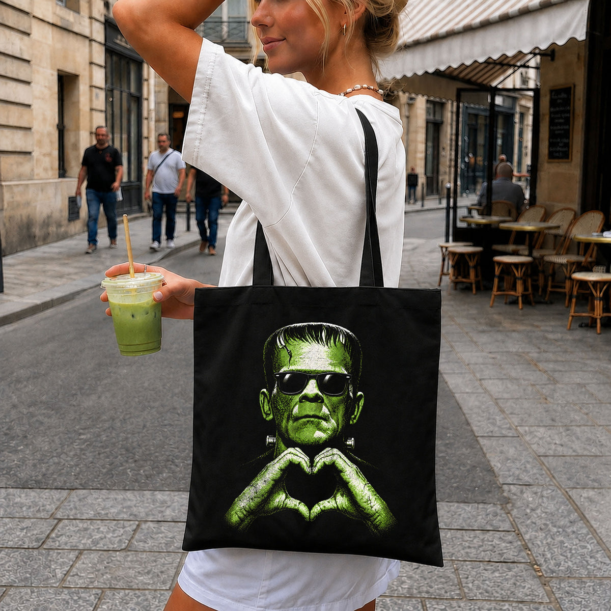 Frankenstein Heart Hands Sunglasses Halloween PNG