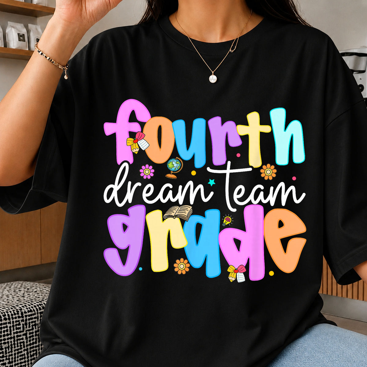 Fourth Grade Dream Team PNG, Back To School PNG, Teacher PNG