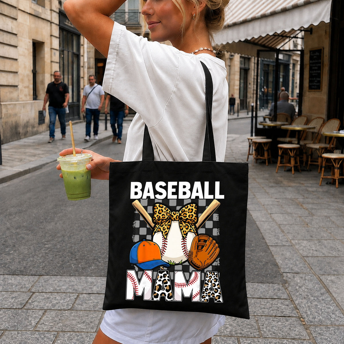 Baseball Mama Leopard Cheetah Print Mom Life PNG