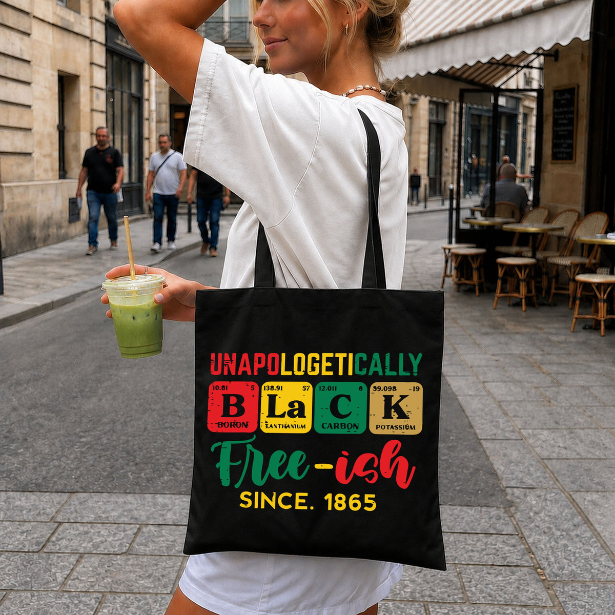 Unapologetically Black Free-ish Since 1865 Periodic PNG